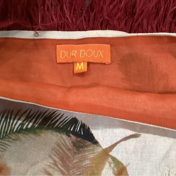 Dur Doux Sunset Palm Top with Feather Trim size m - Picture 6 of 6